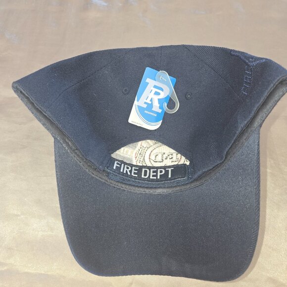 Embordered "Fire Department" Blue Ball Cap with Velcro Adjustment (NWT) - Picture 4 of 4
